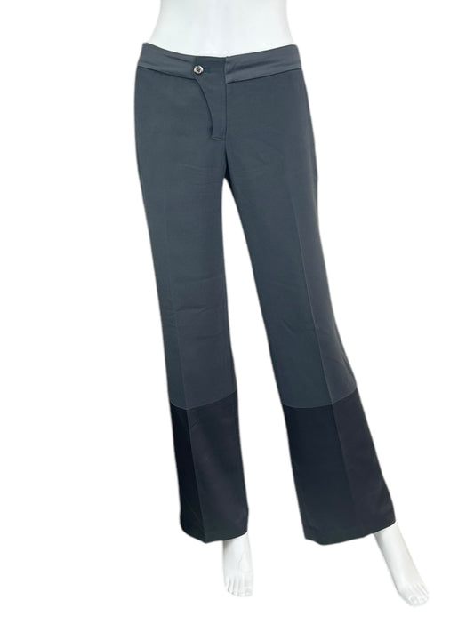 LEIFSDOTTIR Grey Satin Trousers Size 0