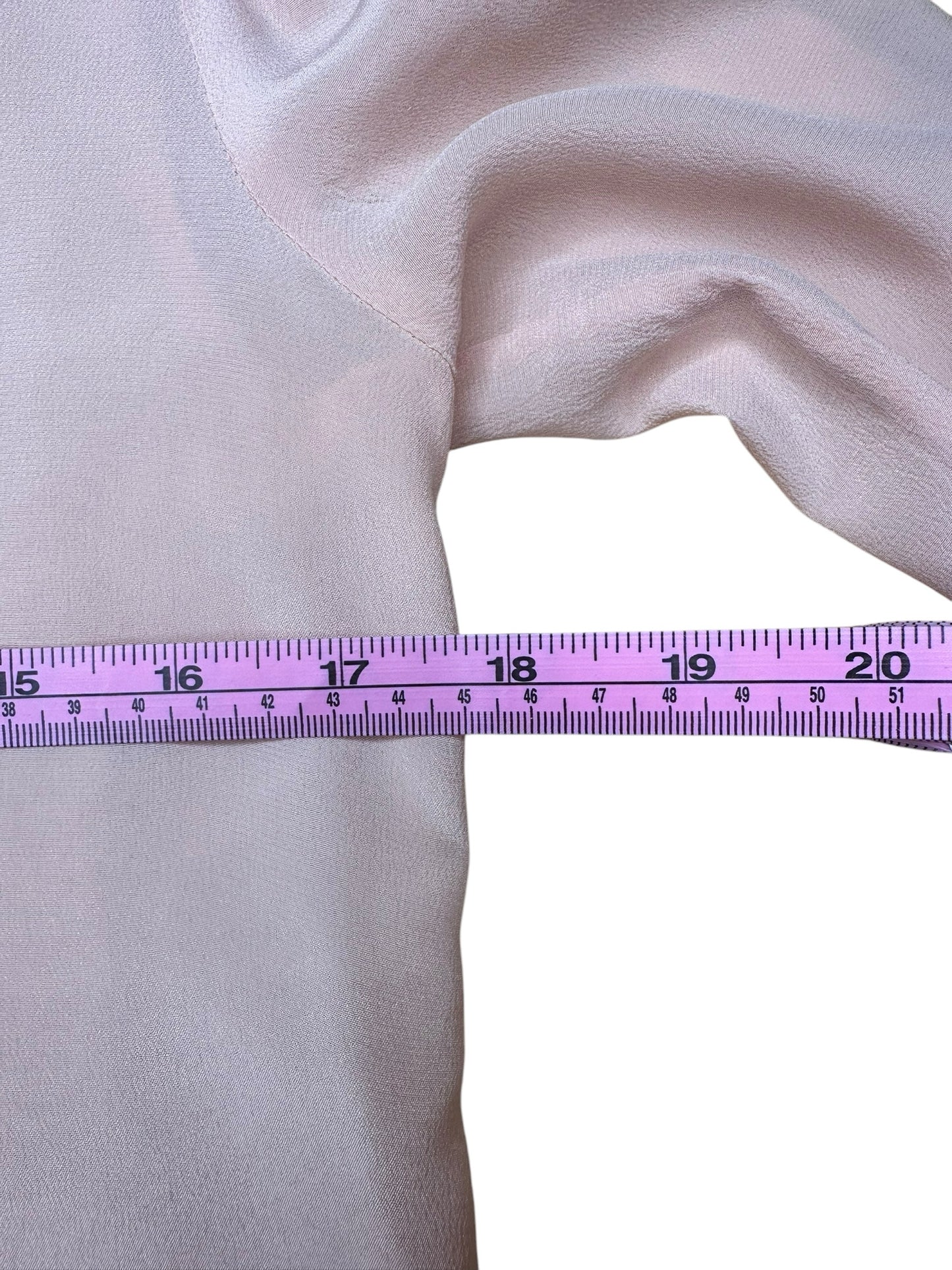 Ann Taylor 100% Silk Pink Blouse Size XS