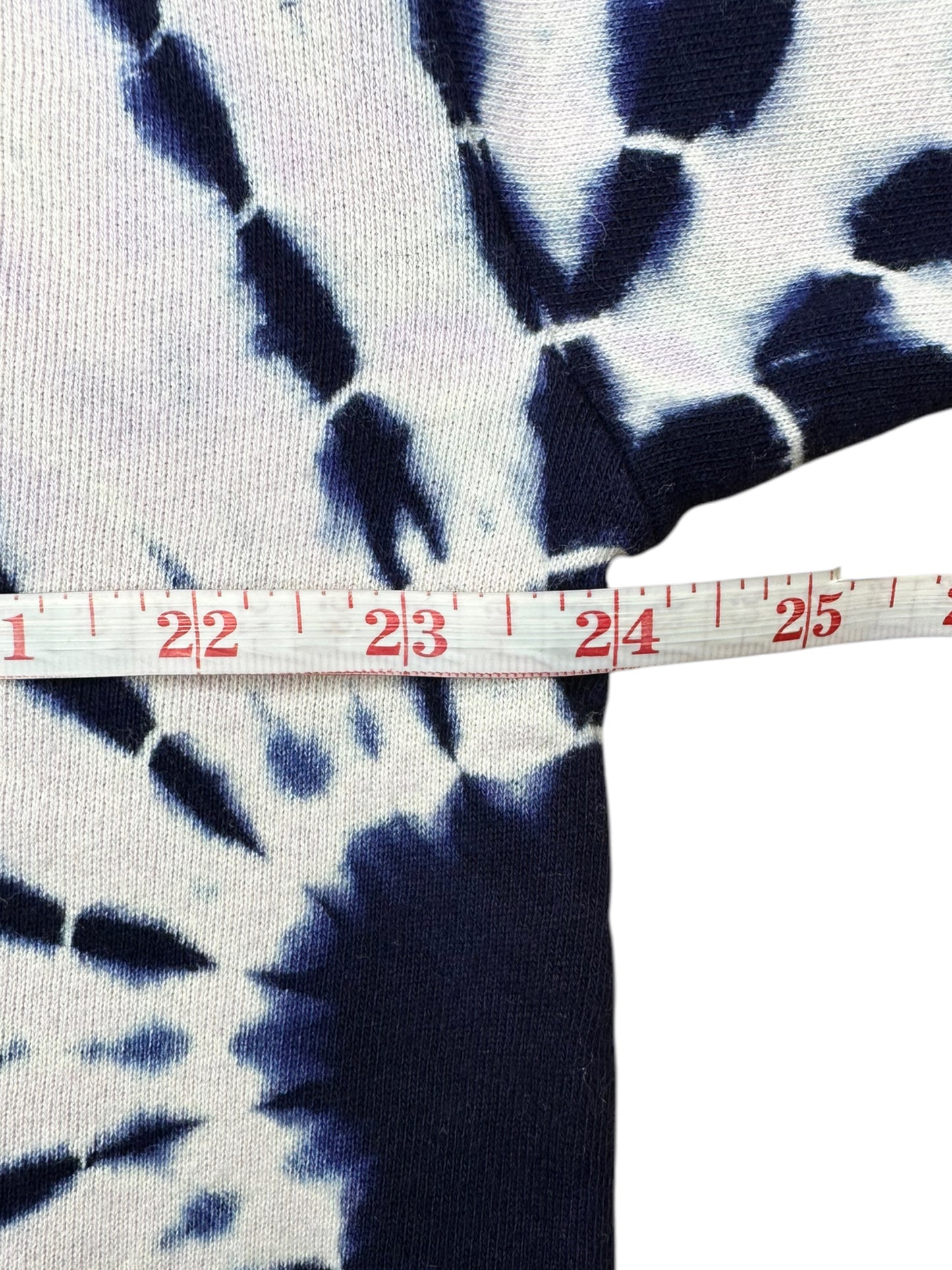 Monrow Navy 100% Cotton Tie Dye Sweatshirt Size S