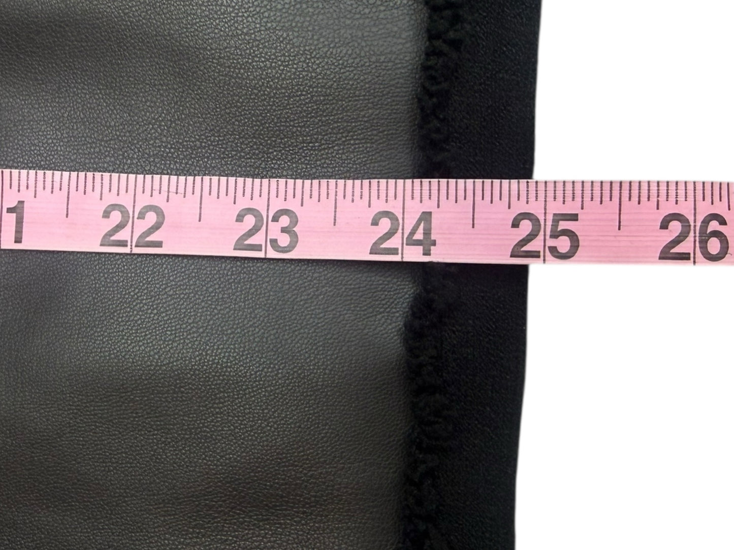 Sioni NWT Black Knit Faux Leather Jacket Size M