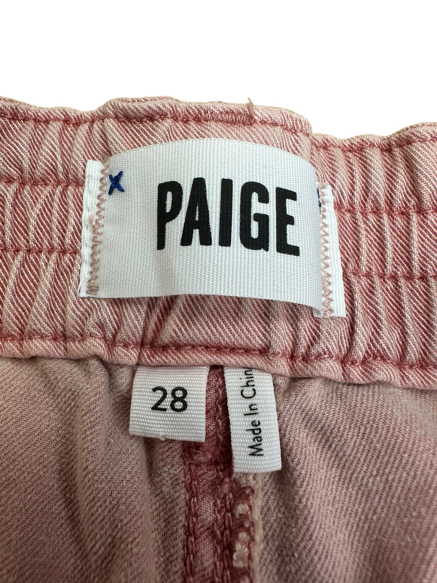PAIGE Pink Cropped Pants Size 28