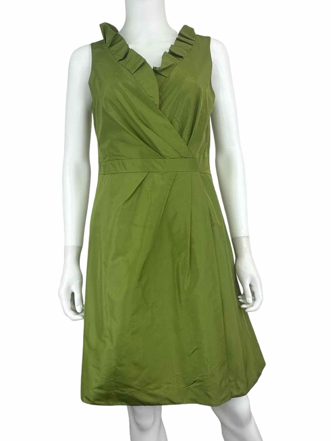 J. Crew Green Silk Cocktail Dress Size 6 J. Crew Green Silk Cocktail Dress Size 6