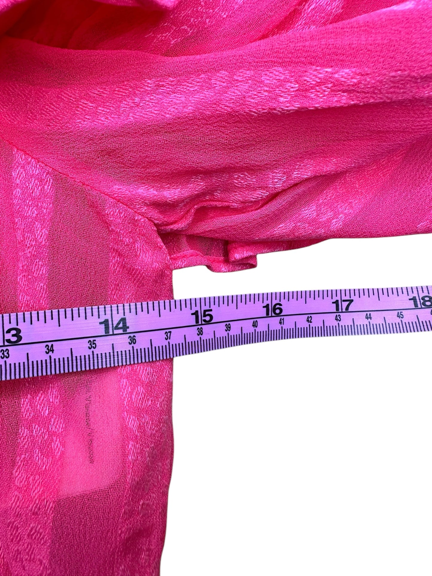 LOVE SHACK FANCY Pink Cropped Blouse Size XS