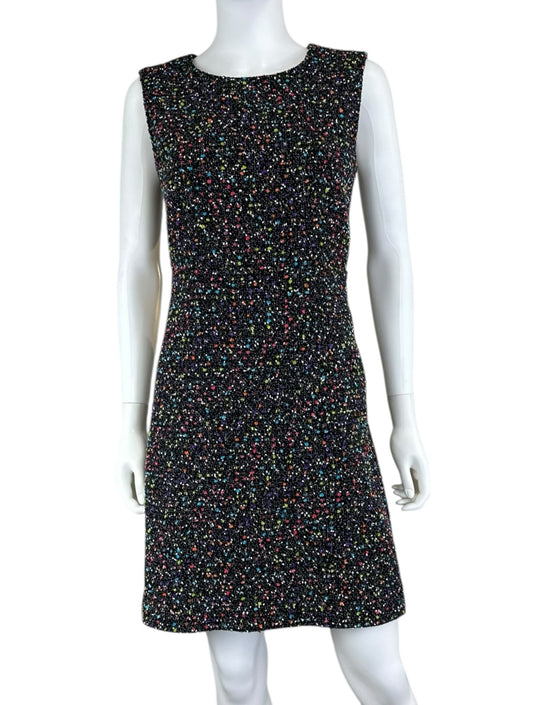 Diane von Furstenberg Black Confetti Mini Dress Size 6