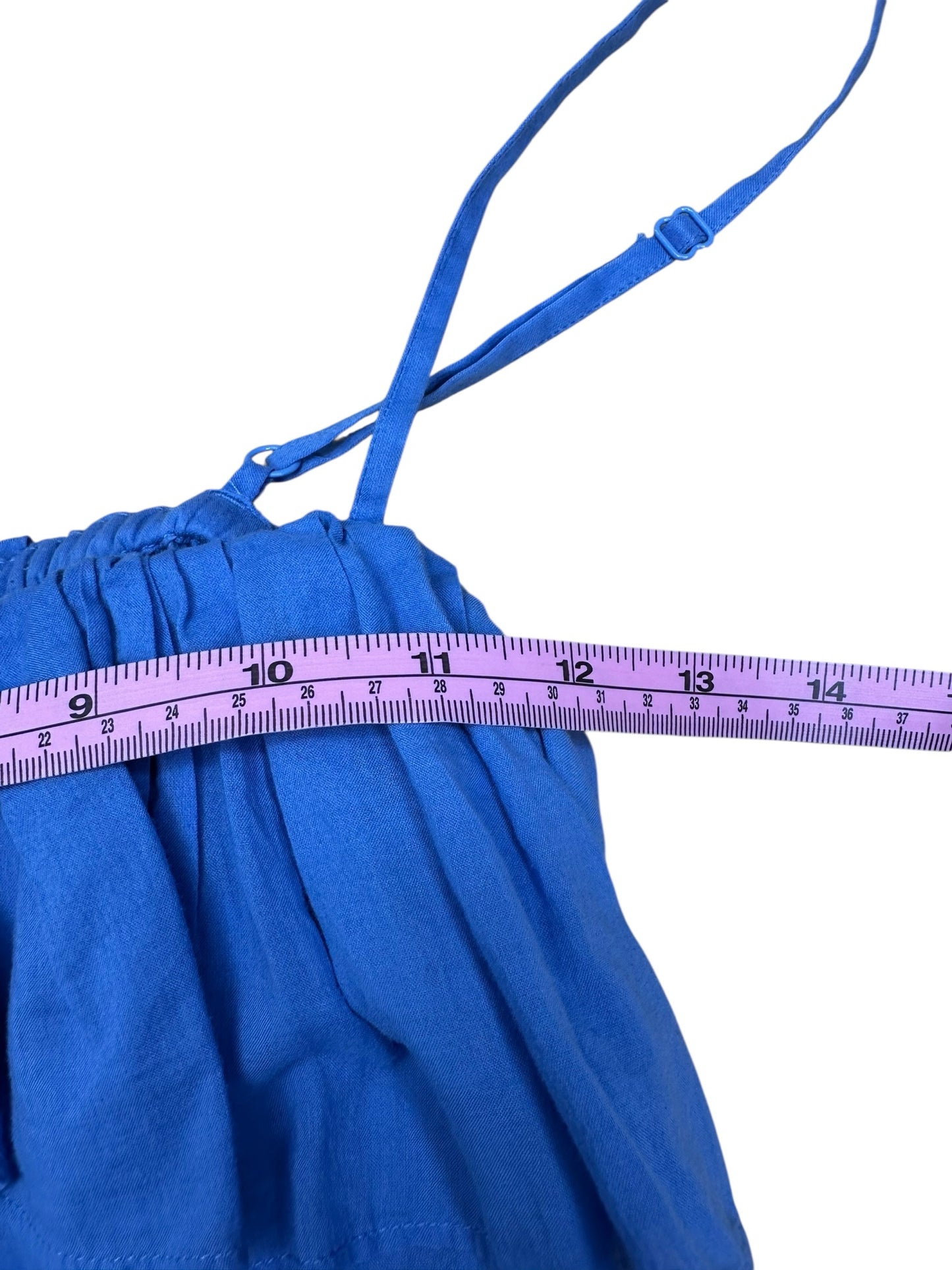 J. Crew Blue Ruffle Trim Sundress Size XS