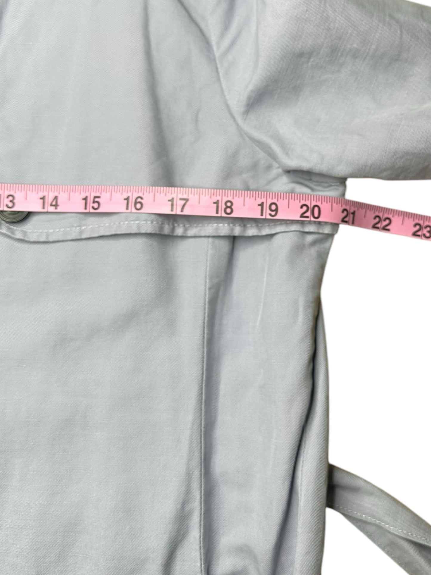 cabi Pastel Blue TANNER Trench Coat Size M