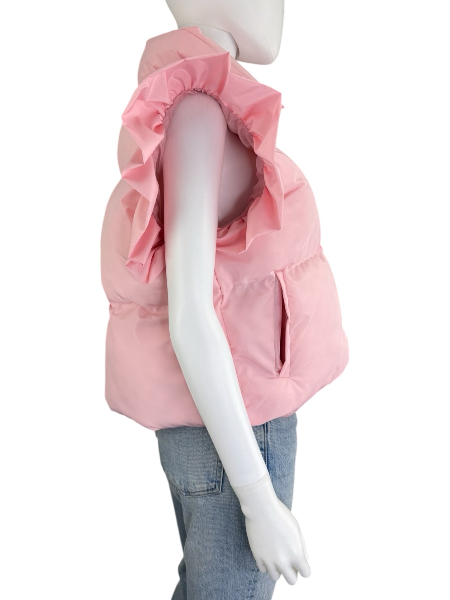 Bucketlist Pink Puffer Jacket Size S