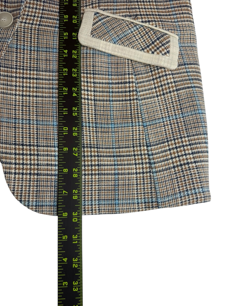 Iris Setlakwe Houndstooth Tweed Blazer Size 10