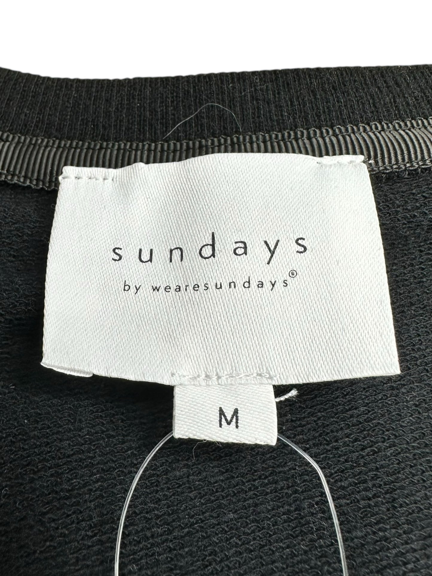 sundays Black Lace Crewneck Size M