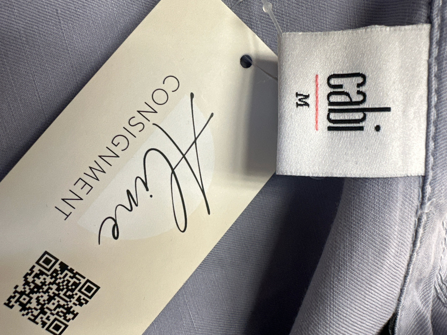 cabi Pastel Blue TANNER Trench Coat Size M