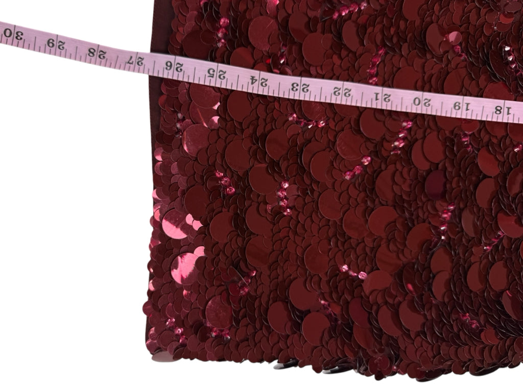 RETROFETE NWT Red Mulberry Sequined Nolia Strapless Formal Dress Size XXL