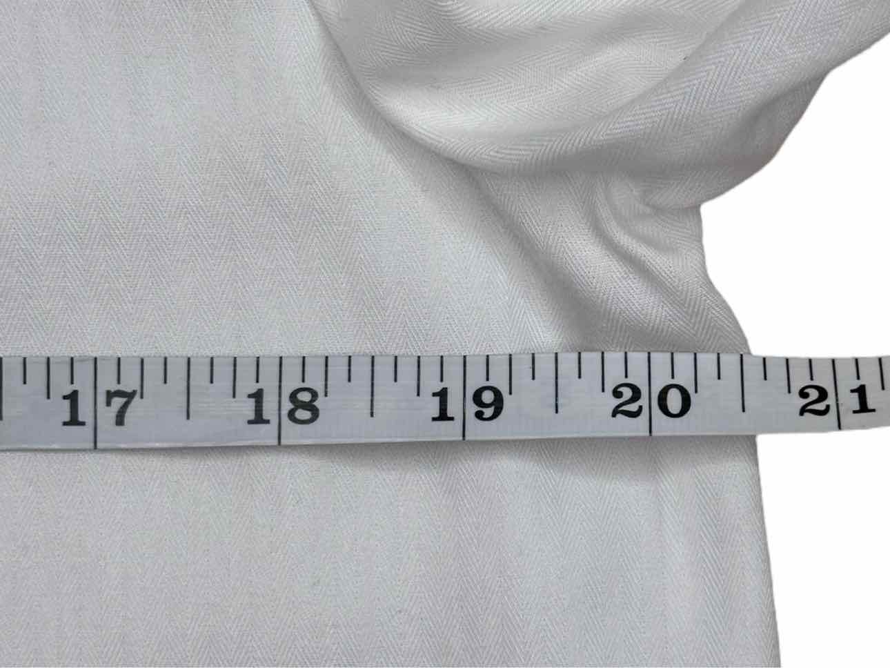 BCBGMAXAZRIA White 100% Cotton Button-Down Shirt Size M