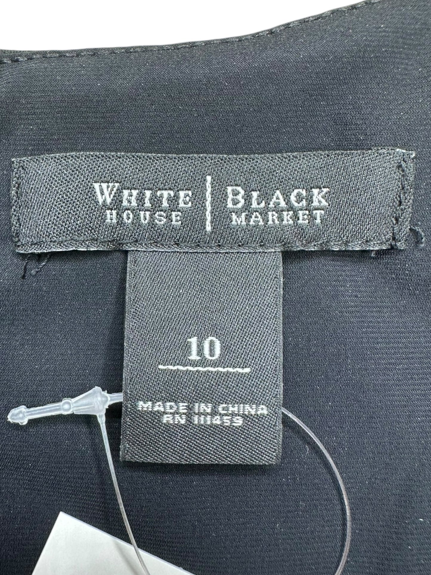 White House Black Market Black Mini Cocktail Dress Size M