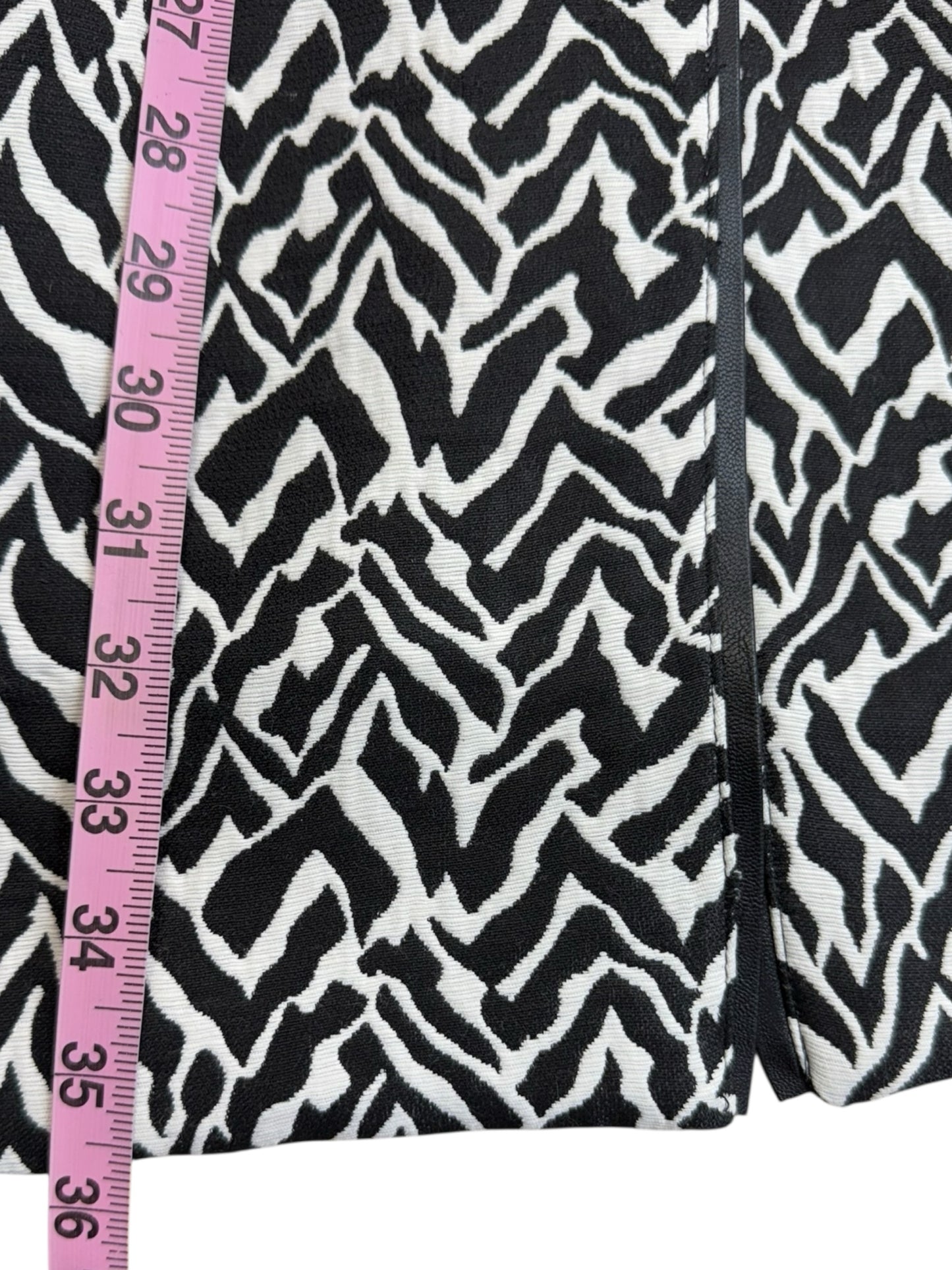 Chico's NWT Zebra Jacquard Topper Coat Size M
