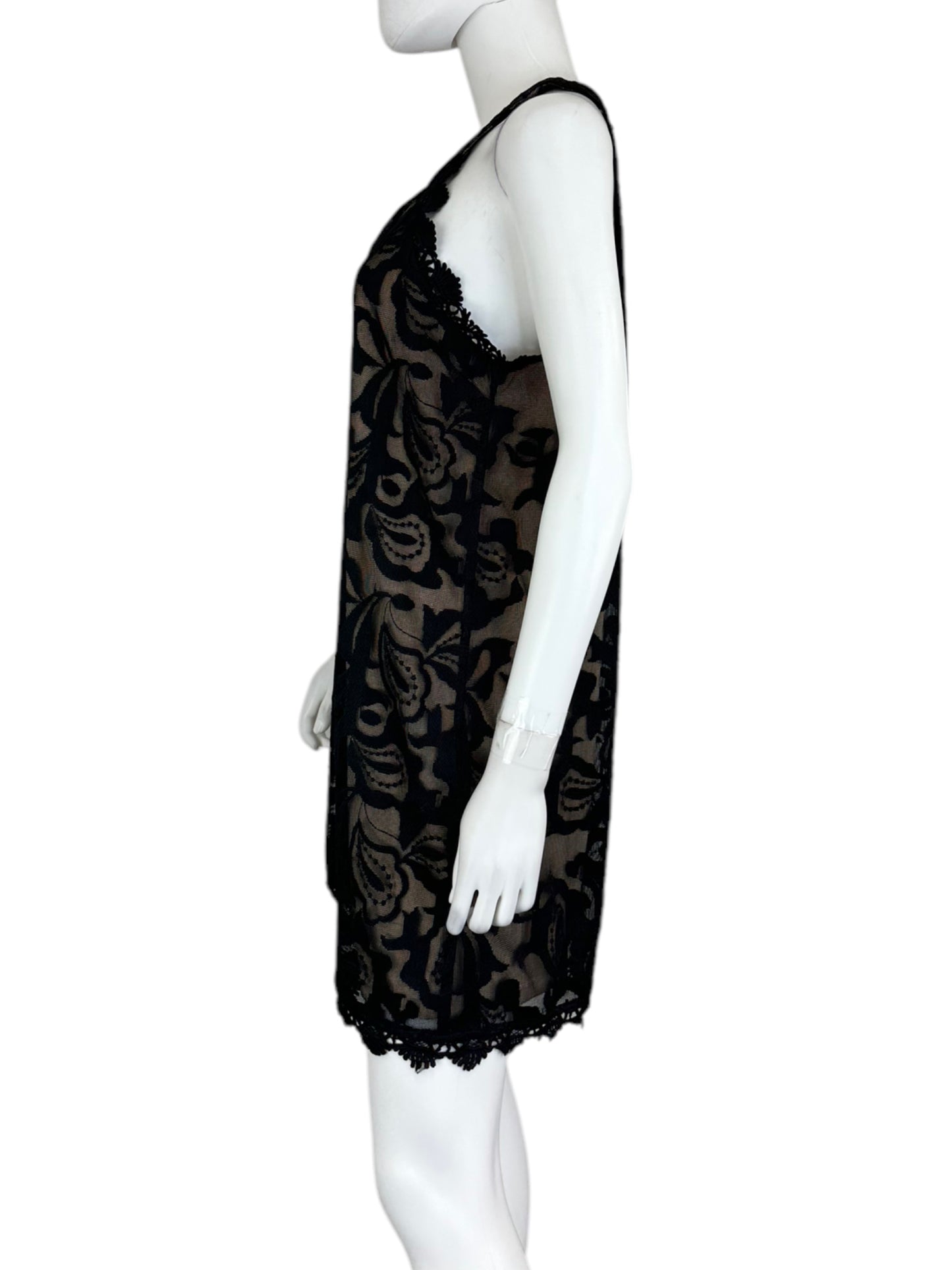 SKIES ARE BLUE NWT Black Lace Mini Dress Size M
