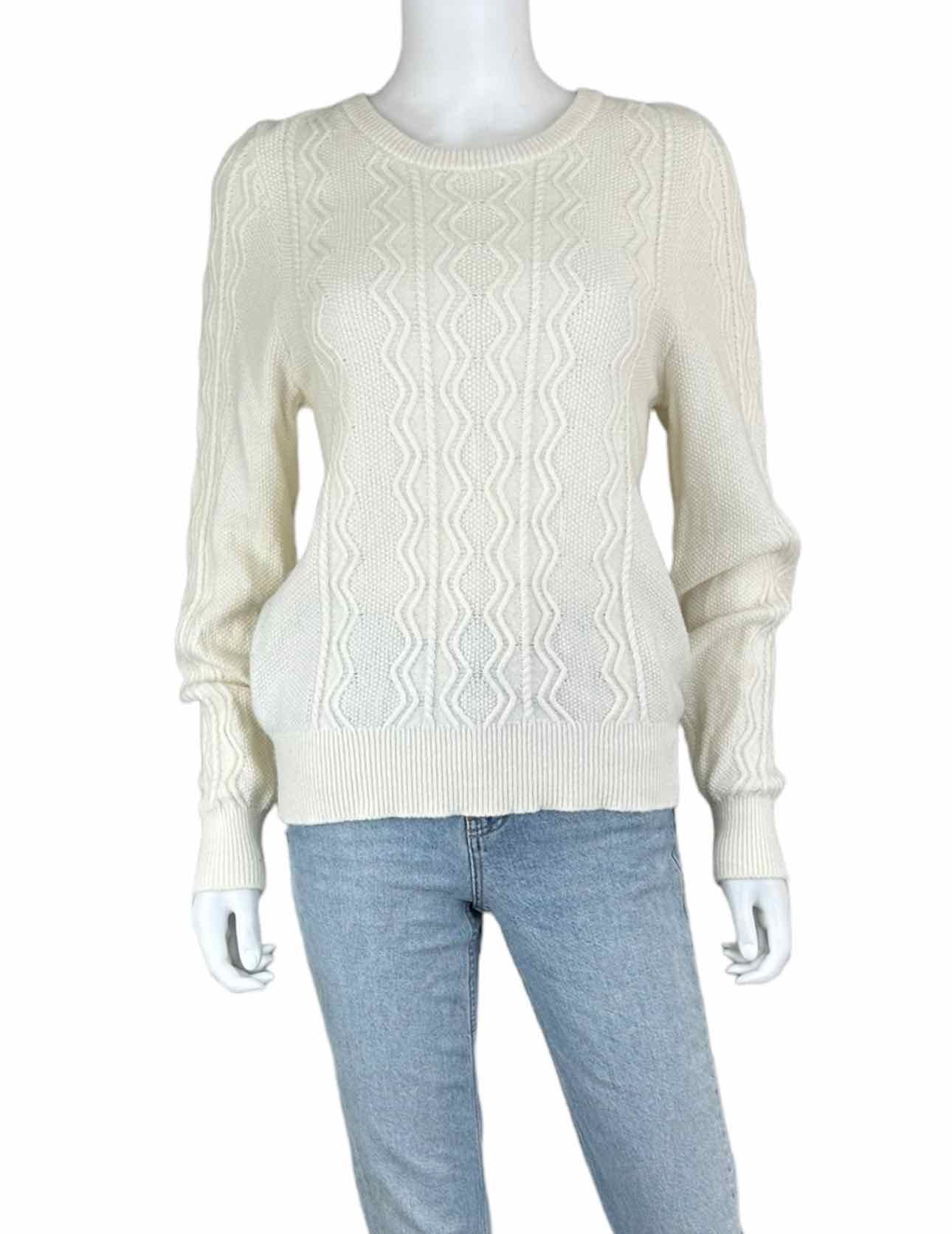 WHITE + WARREN Merino Wool Blend Sweater Size M