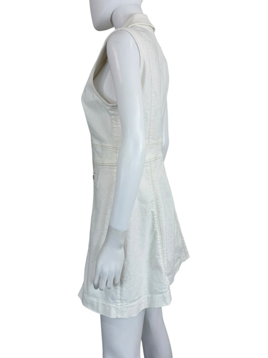 PAIGE Toasted Ecru Denim Vida Dress Size 6
