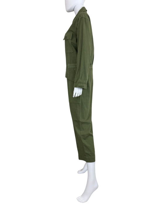 Current Elliott Green Richland Linen Jumpsuit Size 2