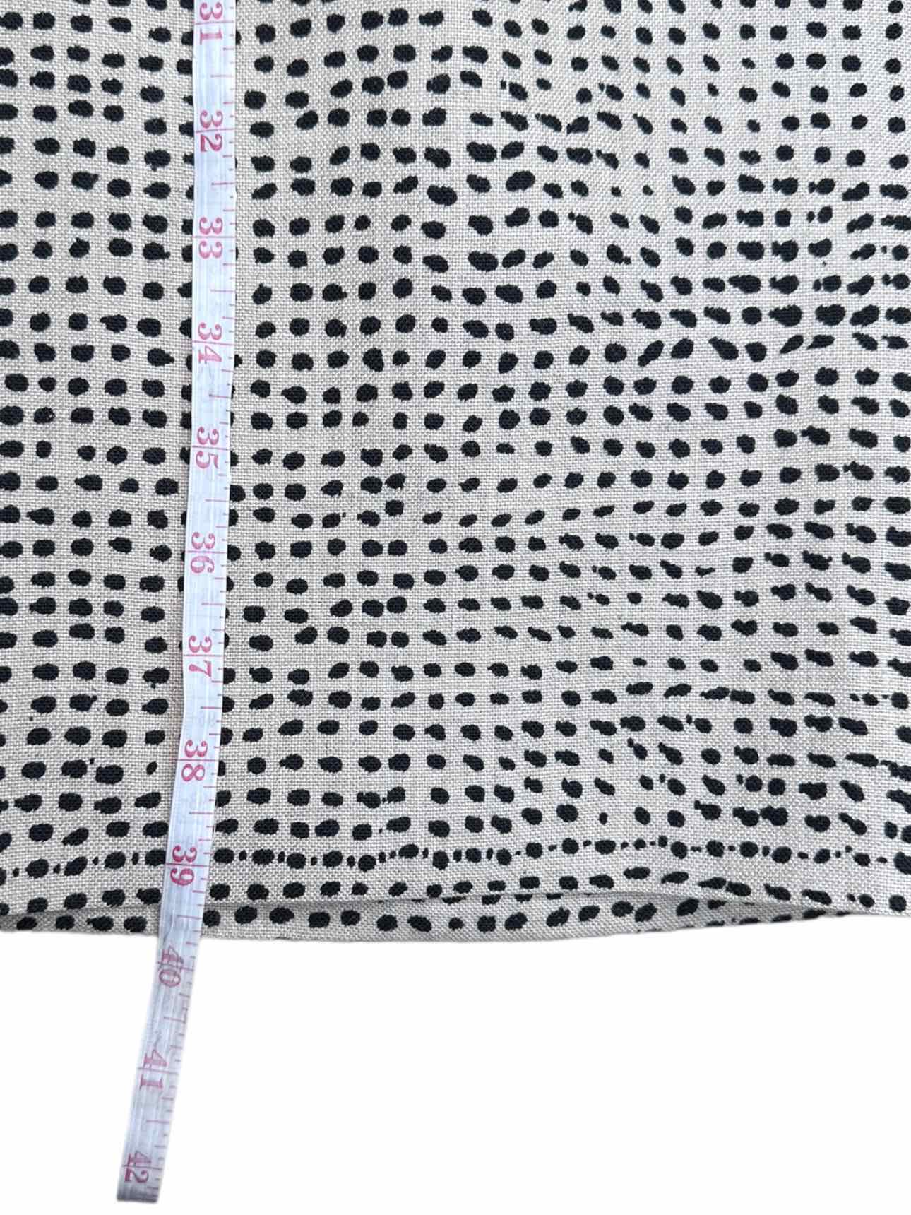 Giambattista Valli Tan Linen Print Dress Size L