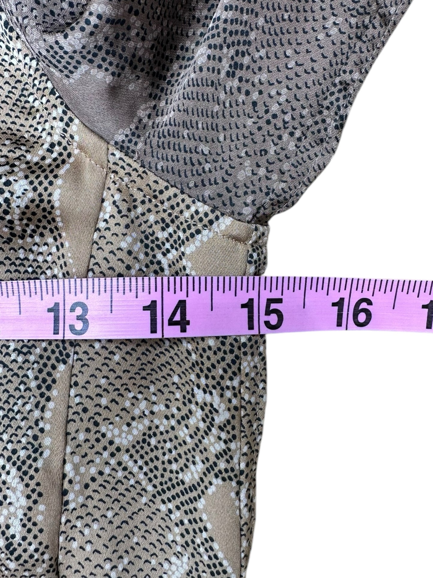 EQUIPMENT Brown Snakeskin Maxi Dress Size XS