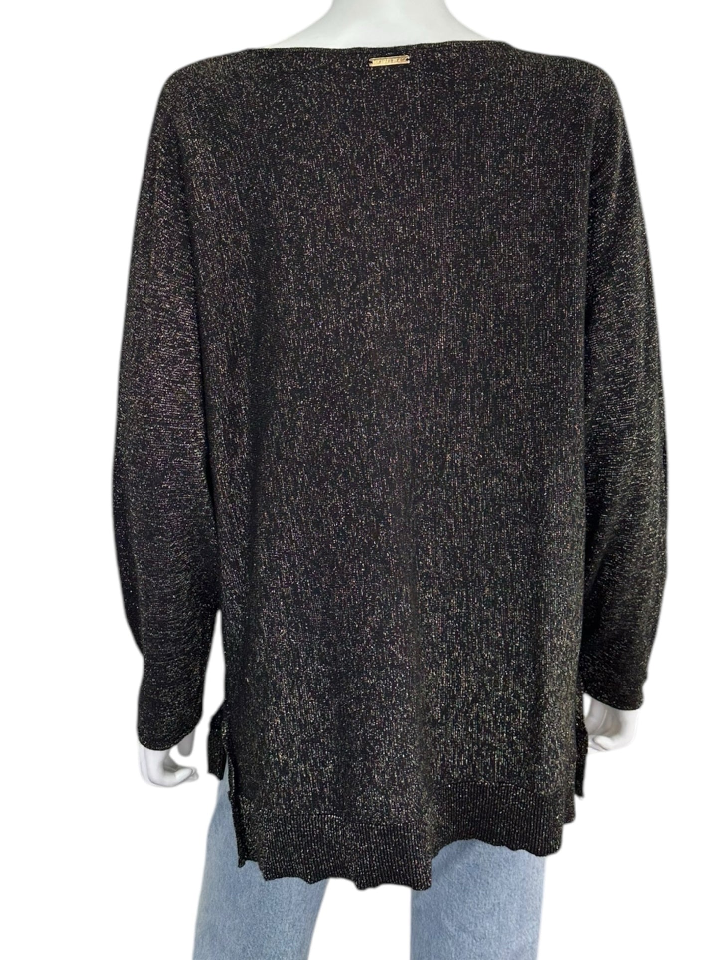 MICHAEL Michael Kors Black Sparkle Sweater Size XL