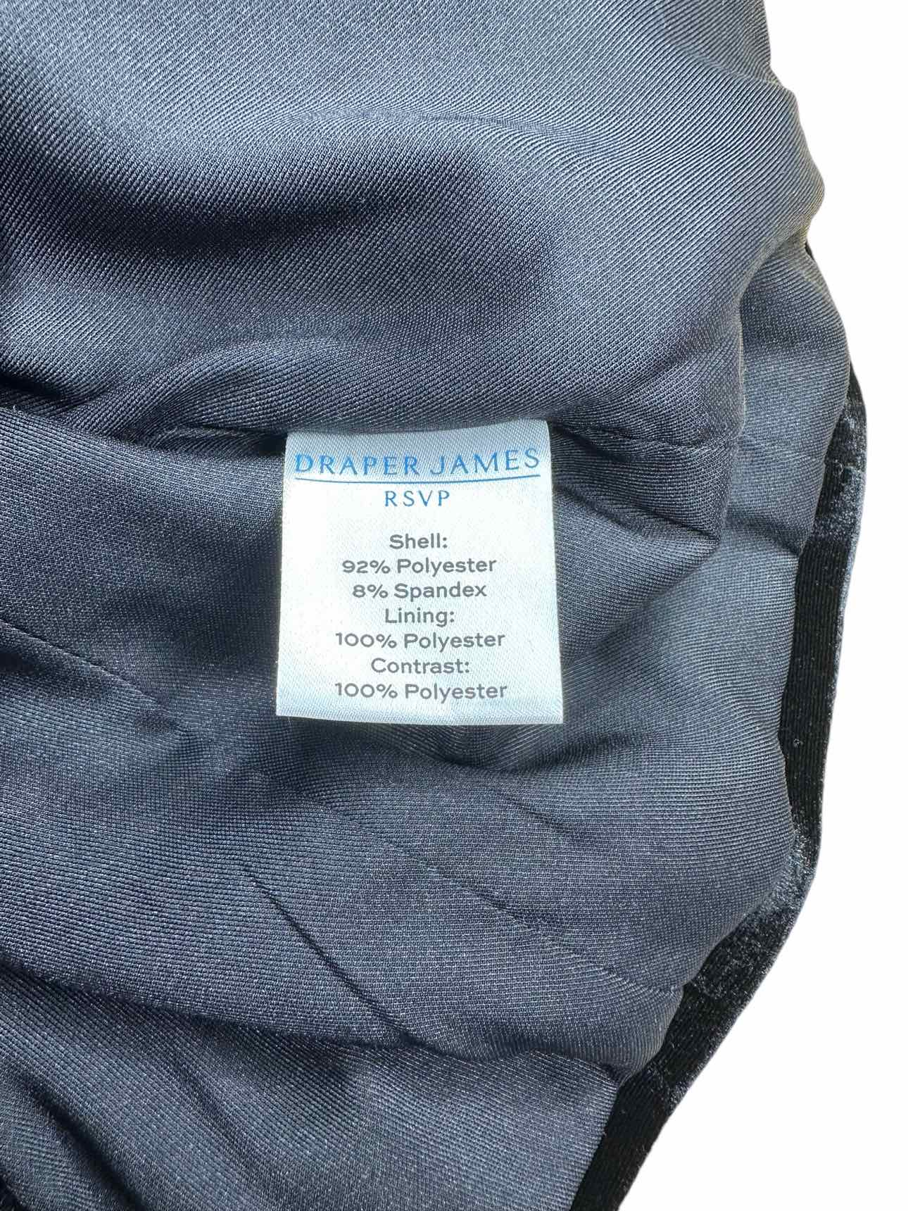 Draper James Black Velvet Blazer Size XS