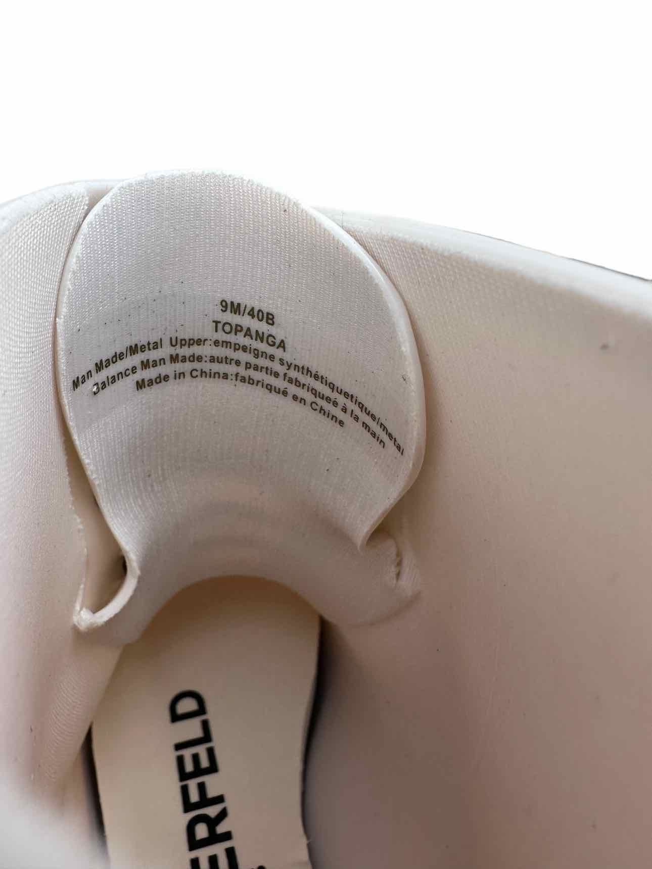 KARL LAGERFELD NWT White TOPANGA Rubber Boots Size 9