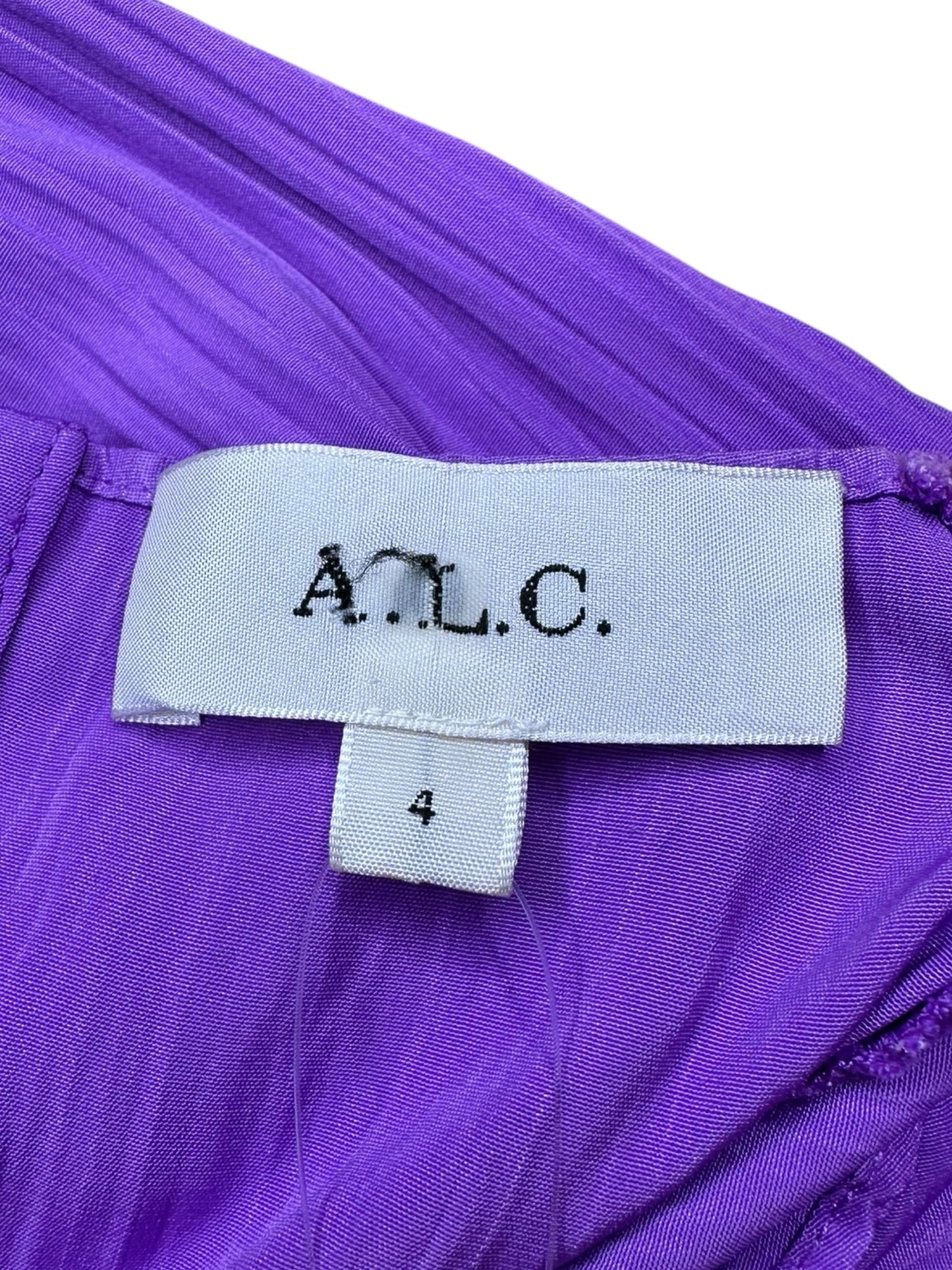 A.L.C Purple Long Belted dress Size 4