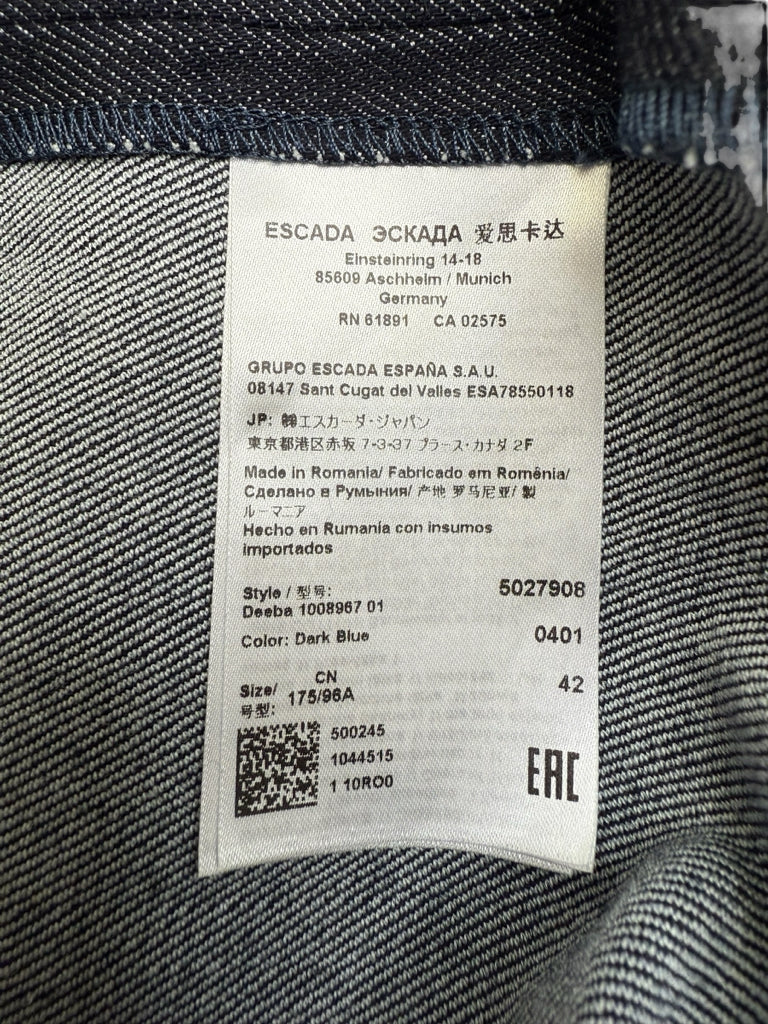 ESCADA SPORT Blue Denim Dress Size L