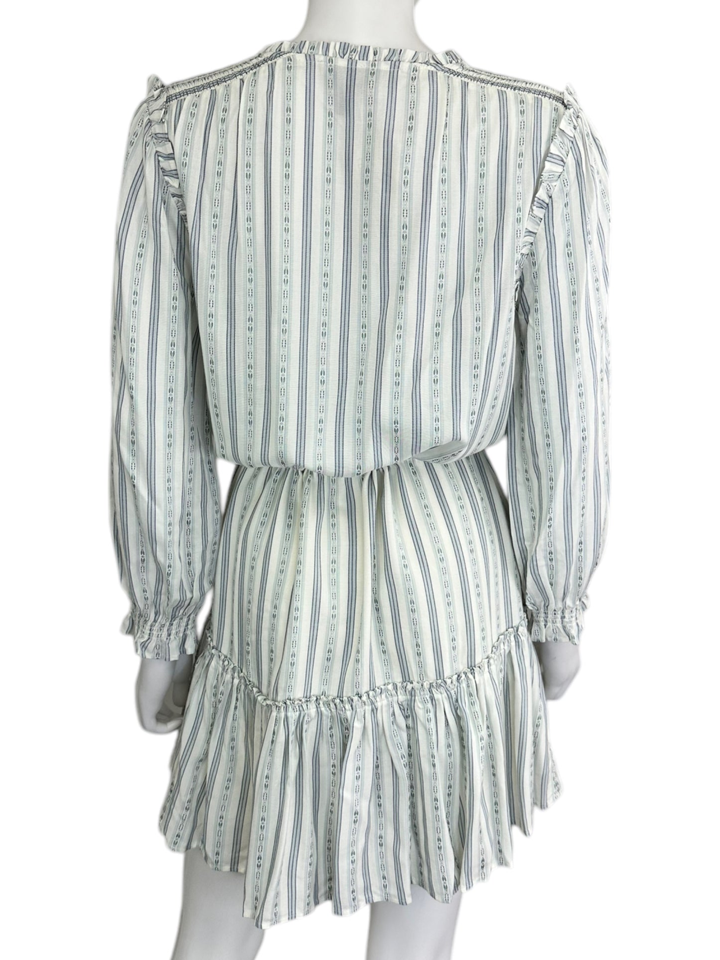 PAIGE Blue Striped Mini Dress Size M