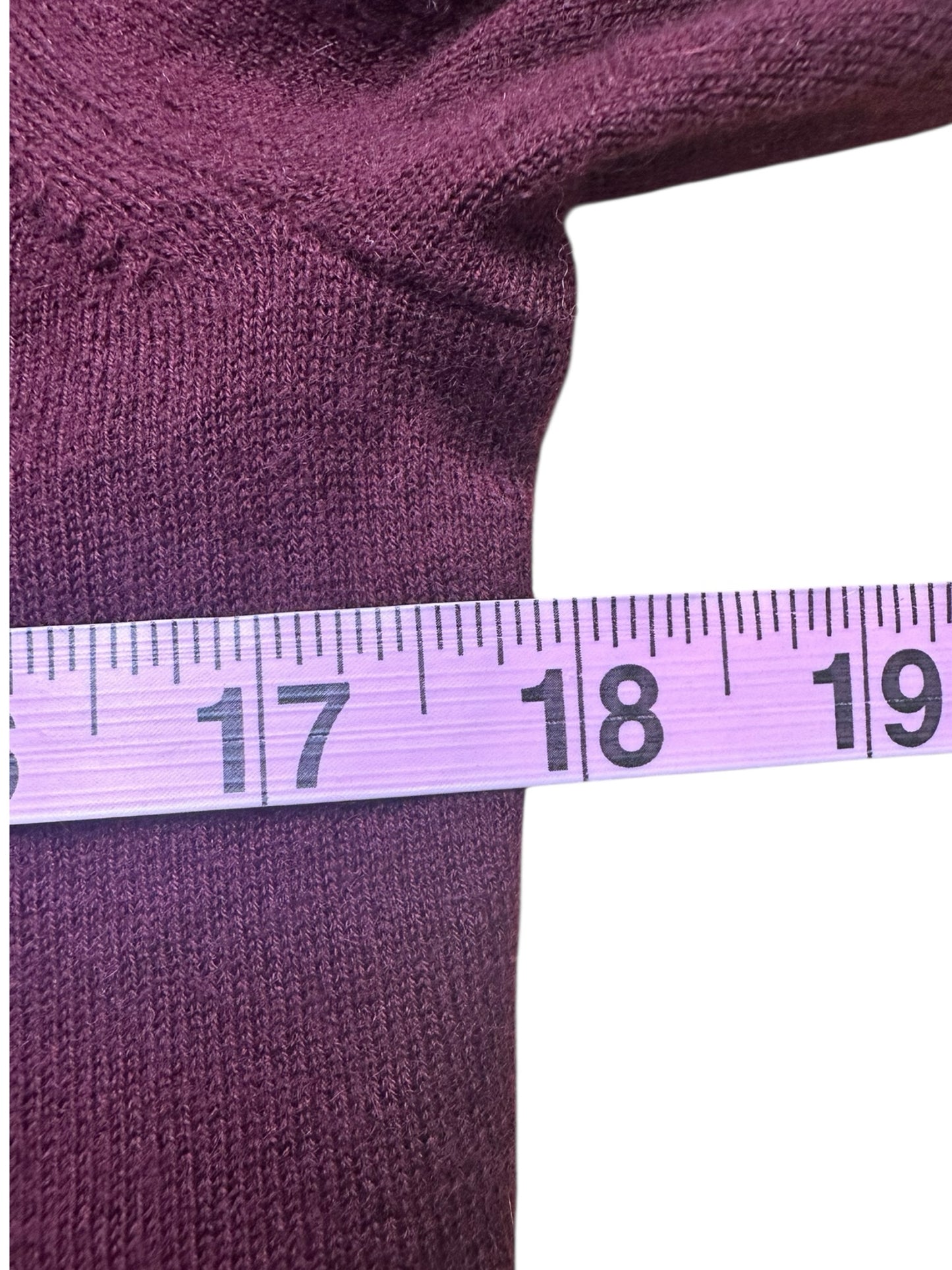 J. Crew Maroon 100% Cashmere Sweater Size S