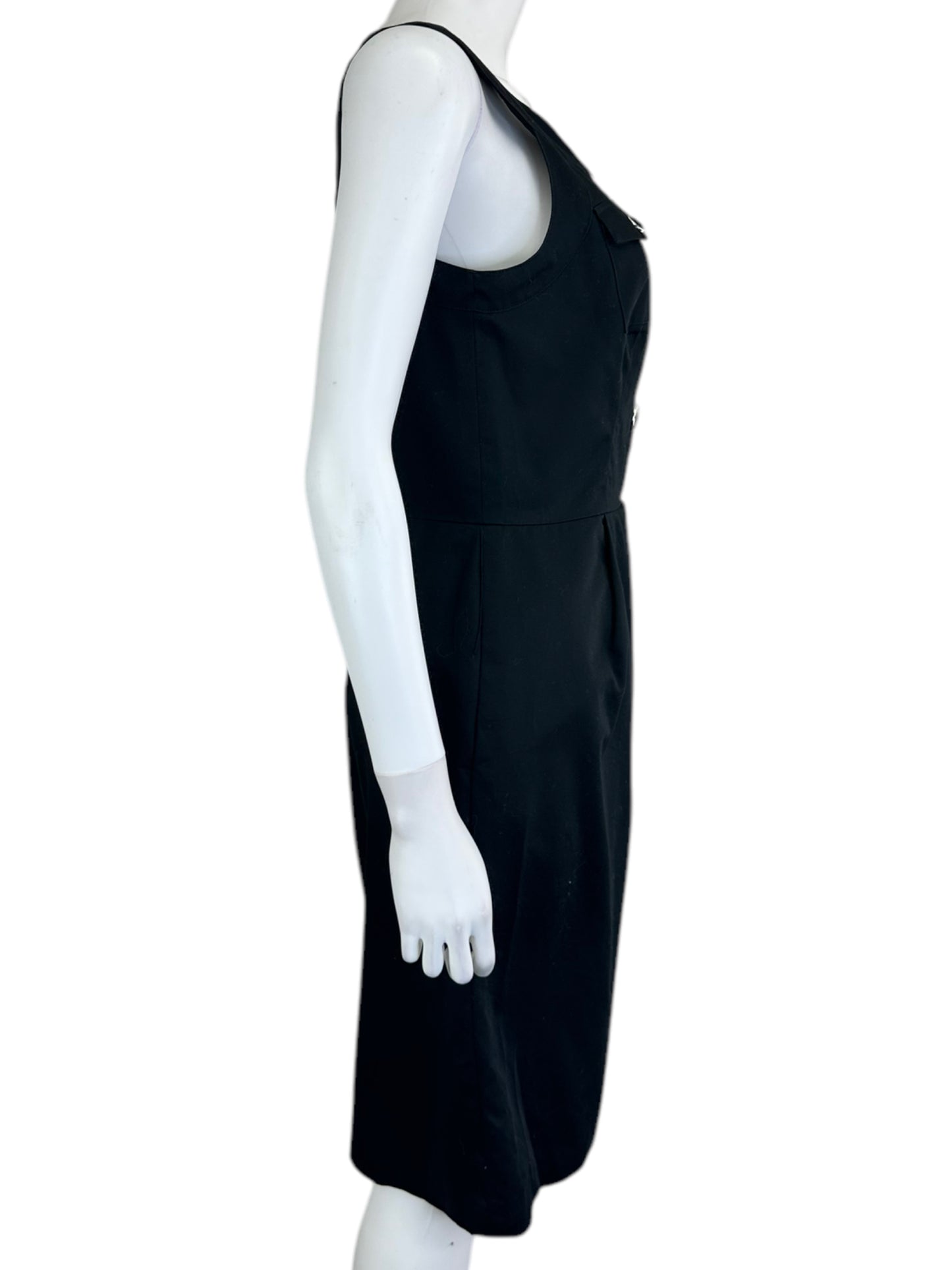 White House Black Market Black Sleeveless Dress Size 6