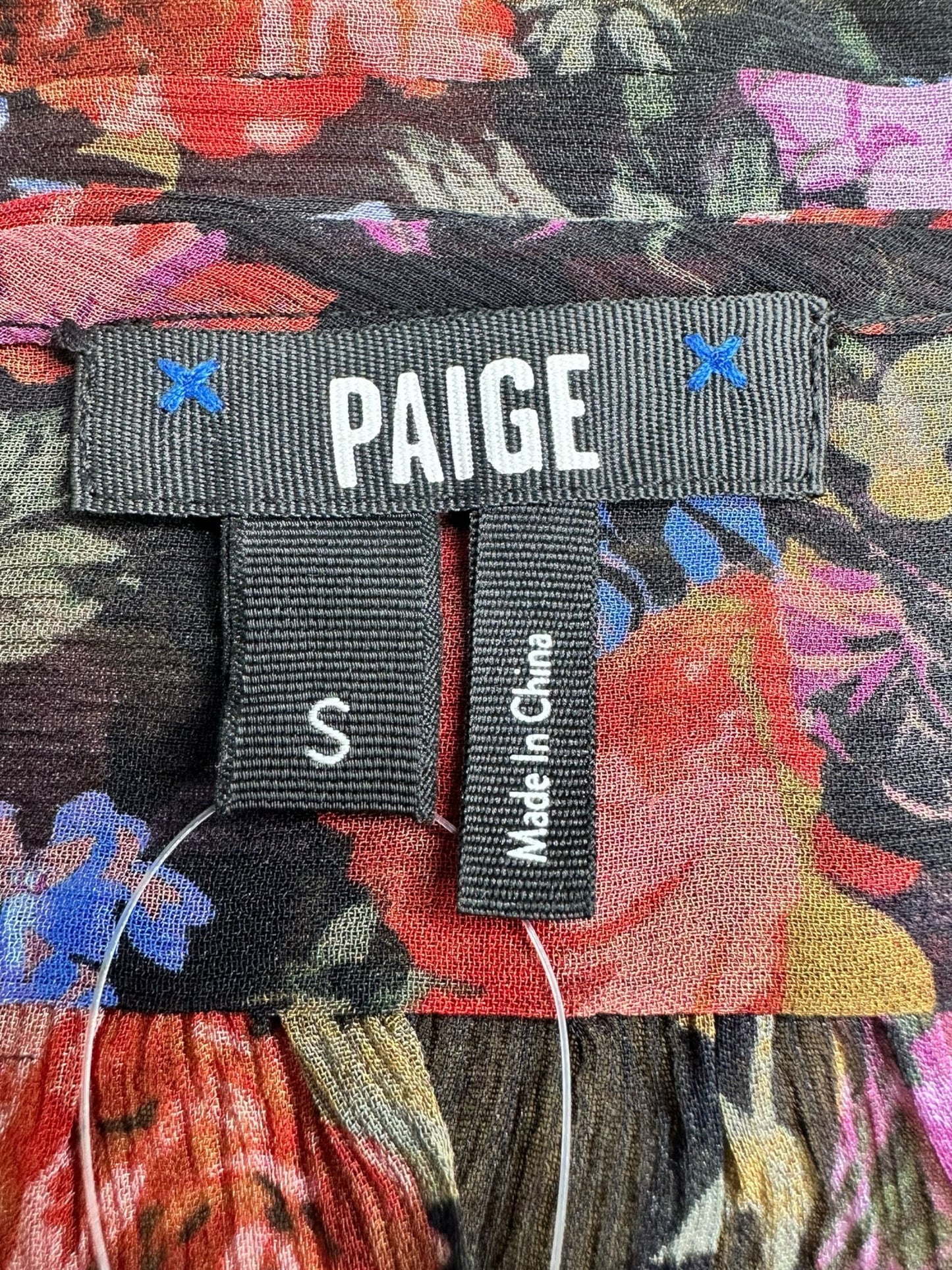 PAIGE Sheer Floral Button-Down Size S