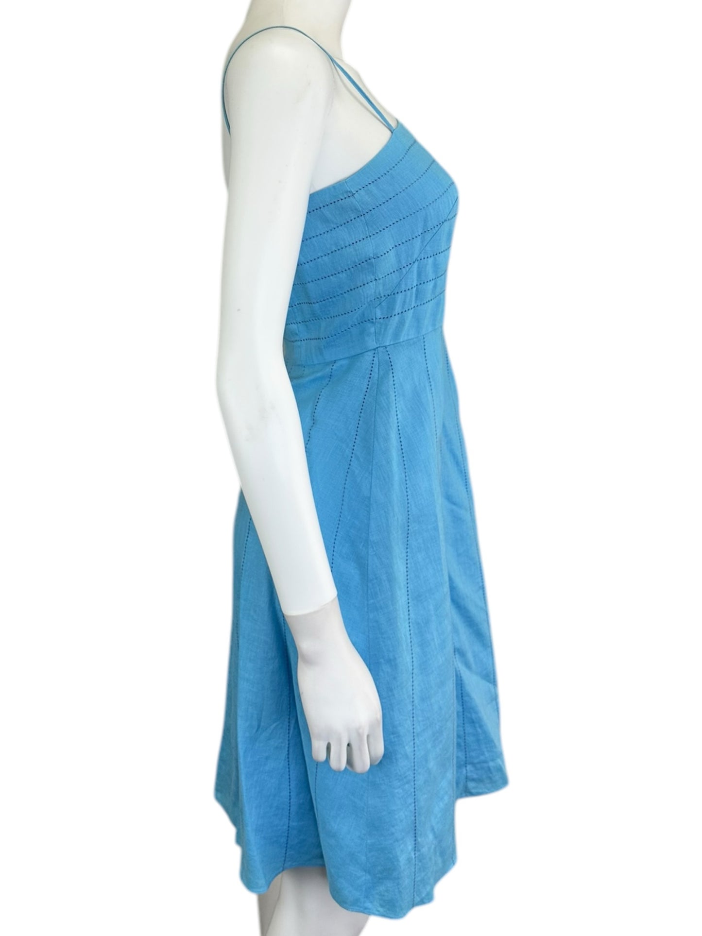 Ann Taylor 100% Linen Casual Dress Size 2P