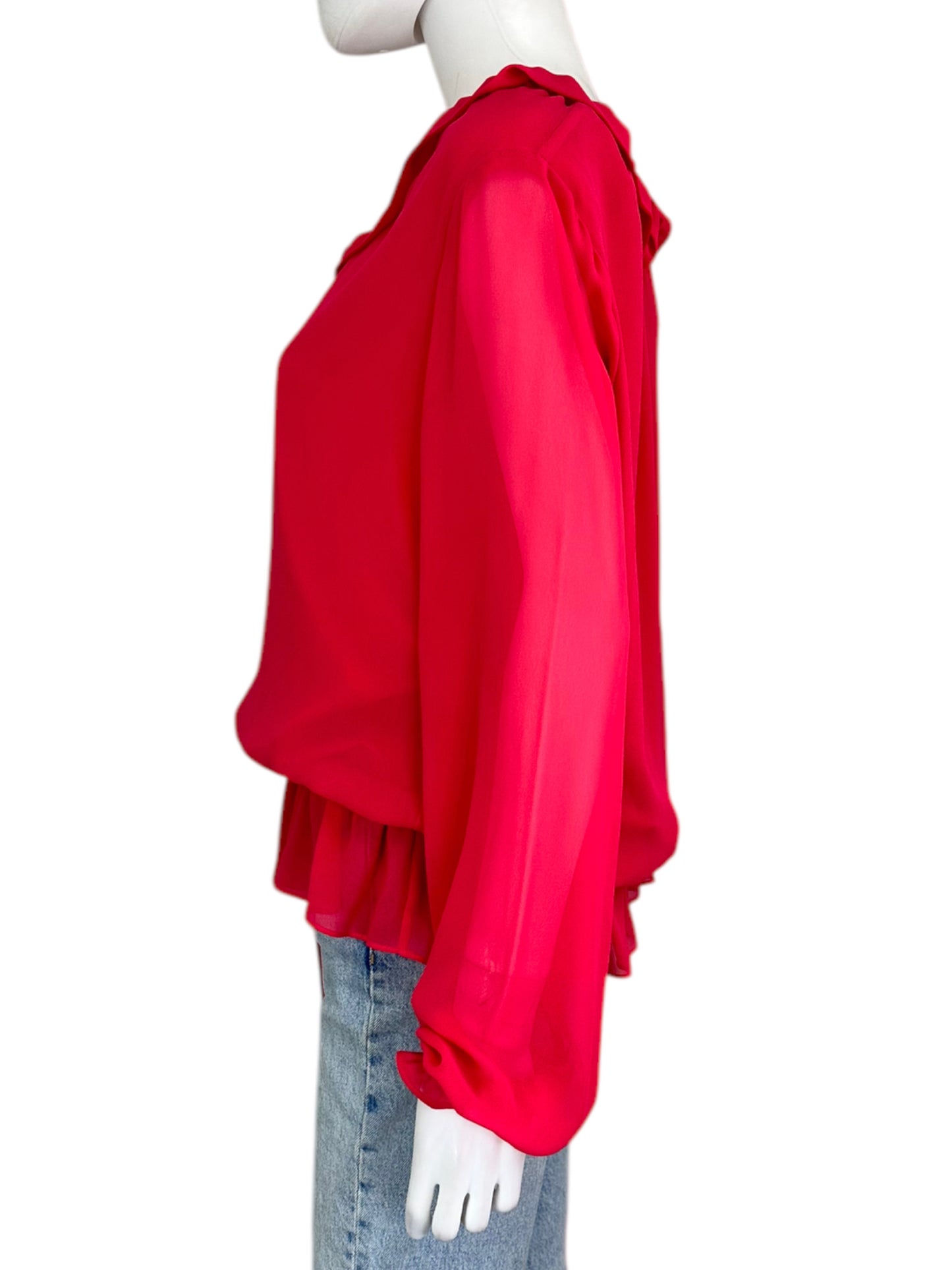 Haute Hippie Hot Pink Blouse Size M