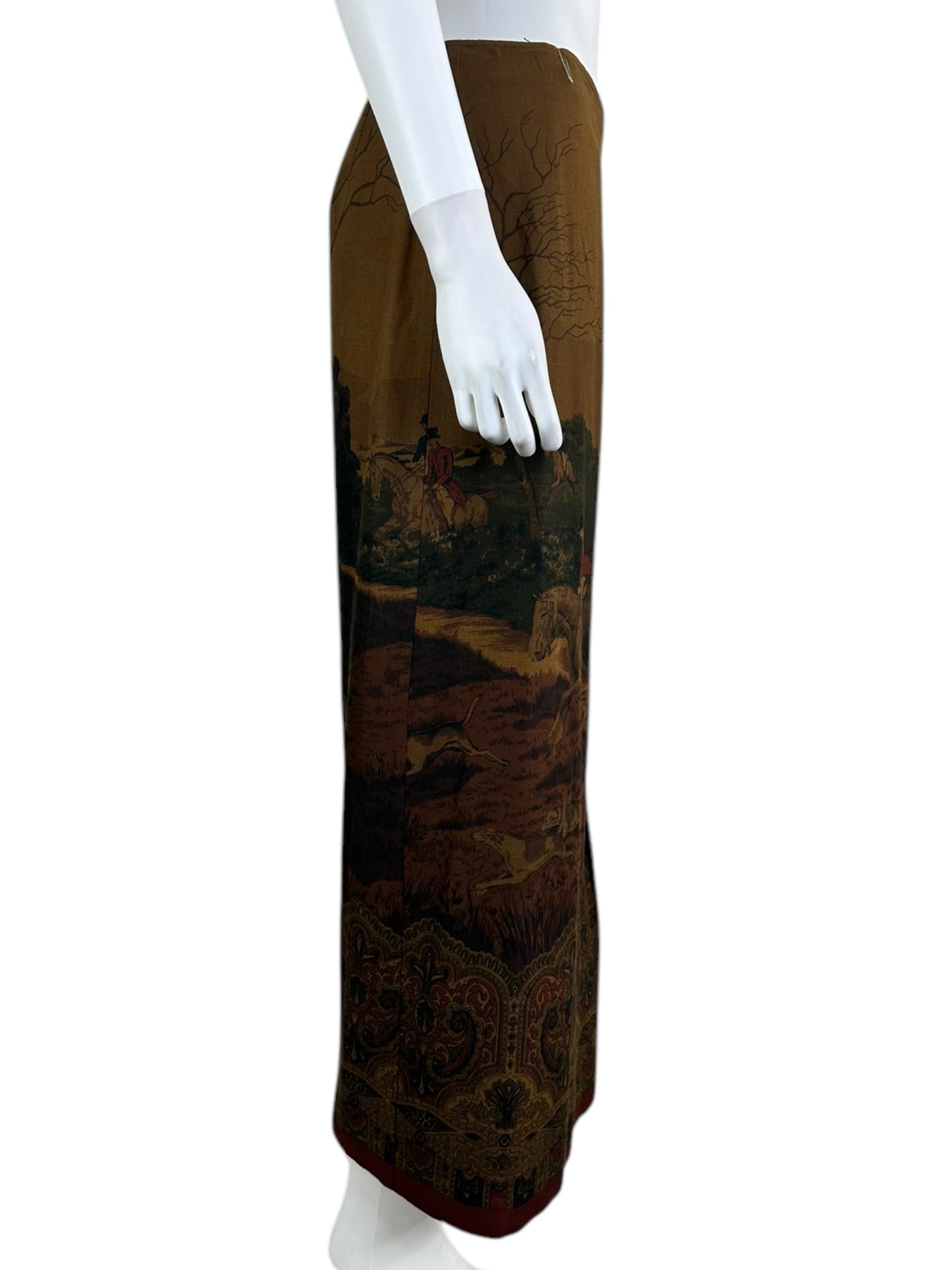 LAUREN Ralph Lauren Wool Blend Vintage Horse Skirt Size 6