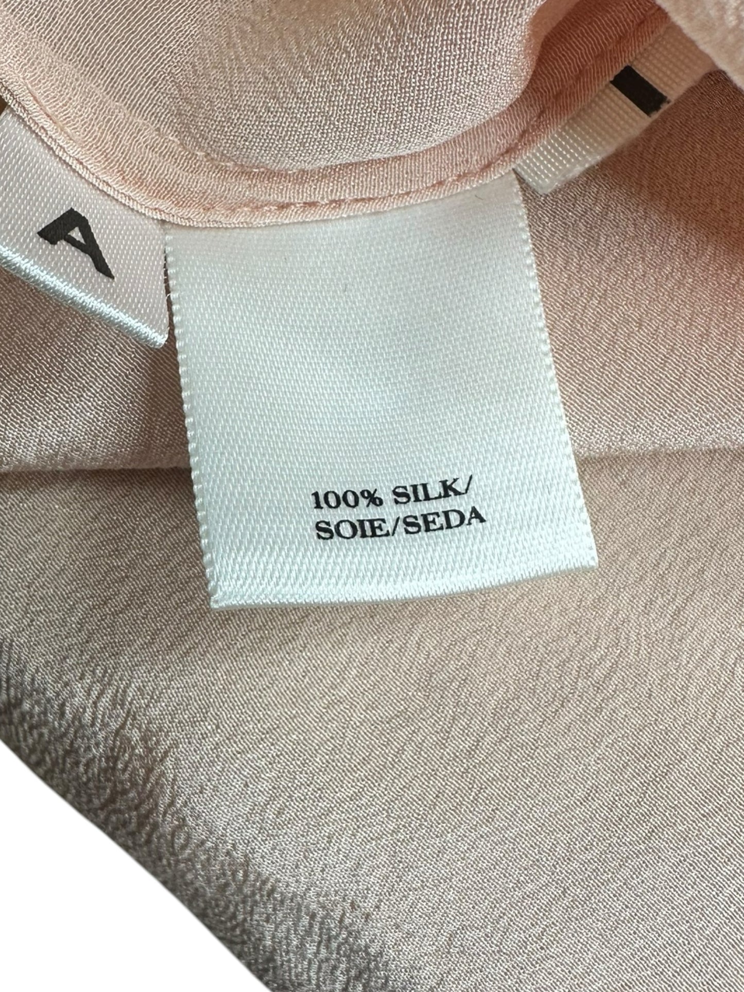 Ann Taylor 100% Silk Pink Blouse Size XS
