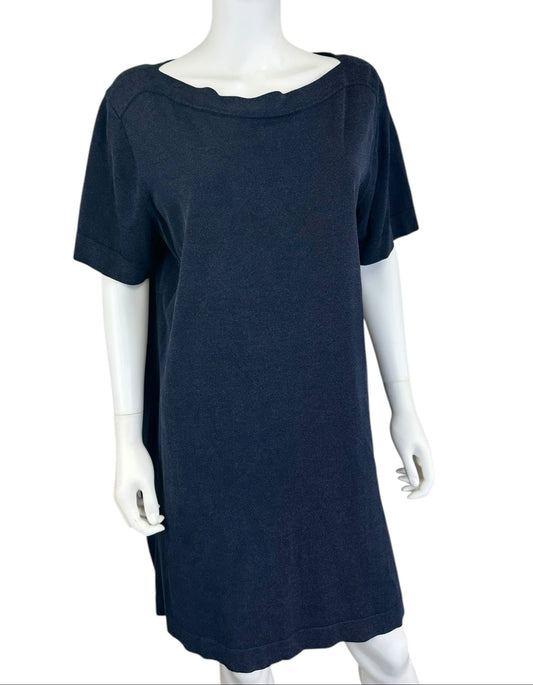 COS Navy Blue Knit Mini Dress Size L