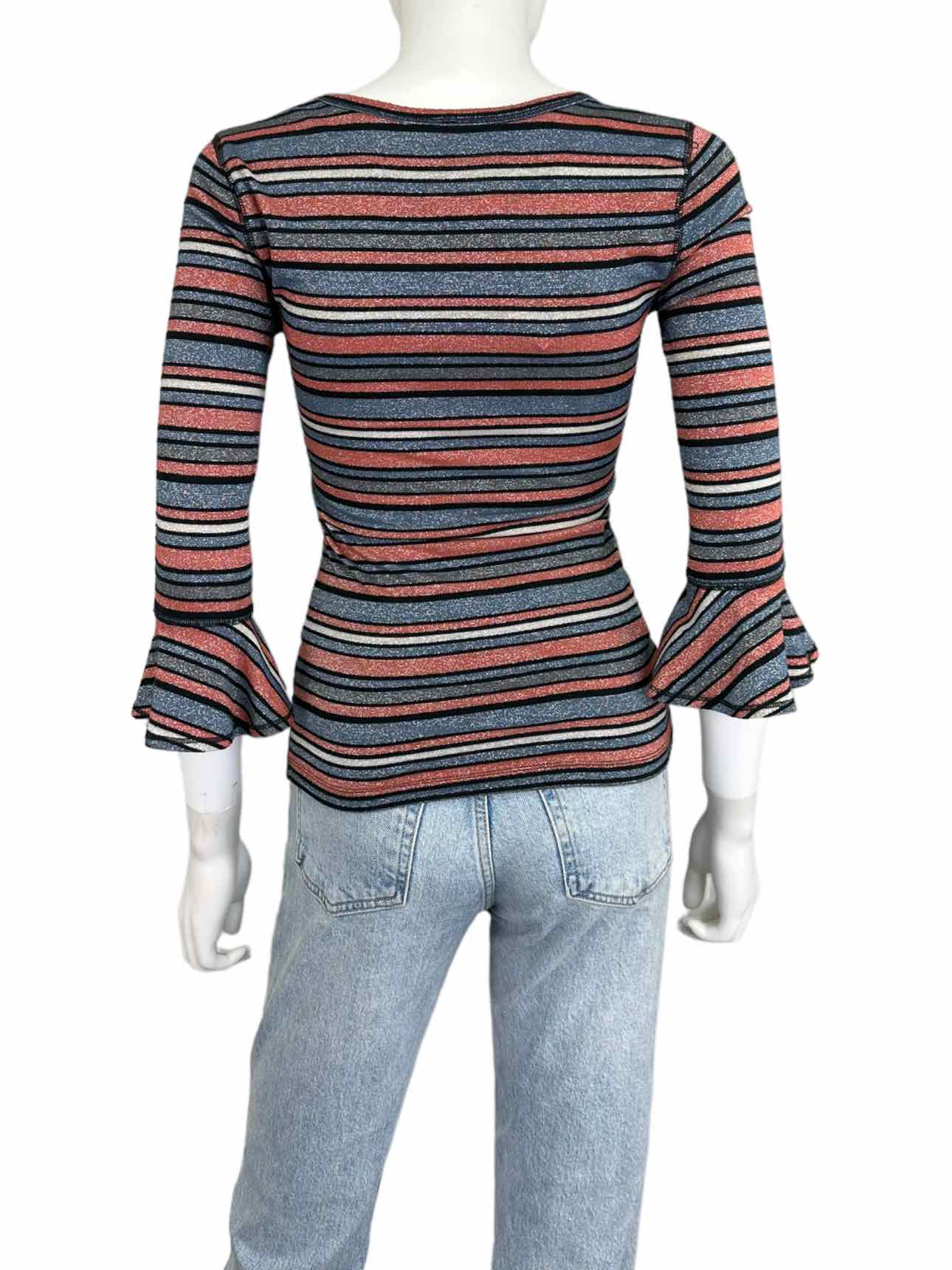 Theory Striped Knit Top Size S