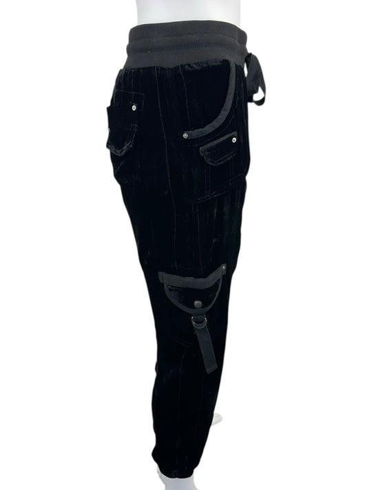 Marrakech Black Velour Joggers Size XS