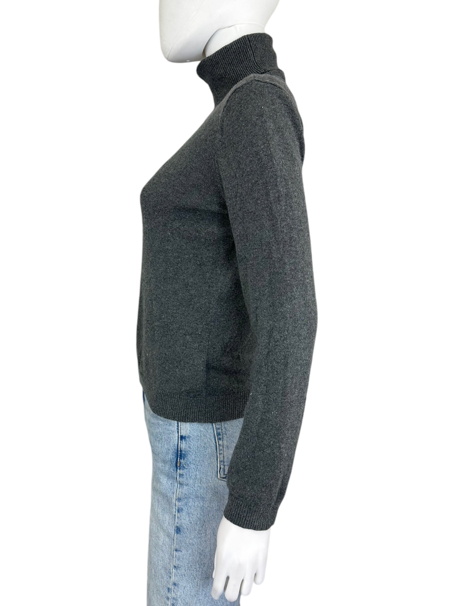 Ralph Lauren Gray Cashmere/Silk Blend Sweater Size M