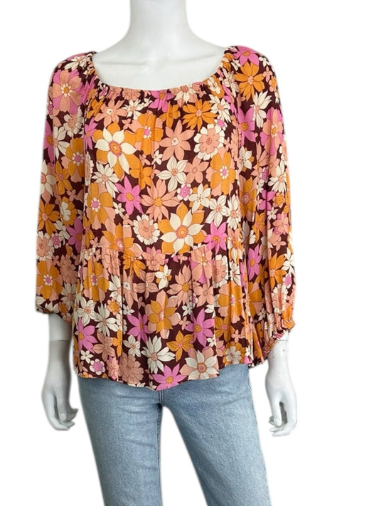 Sanctuary Floral Print Blouse Size L