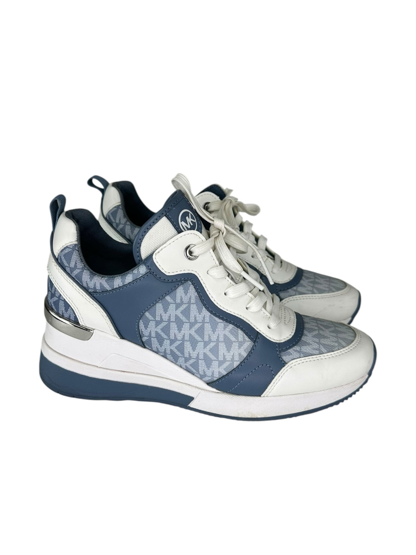 MICHAEL Michael Kors Blue Georgie Trainer High Top Sneakers Size 7