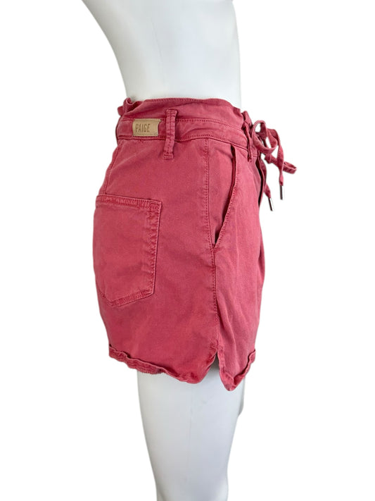 PAIGE Red High Waisted Shorts Size 26