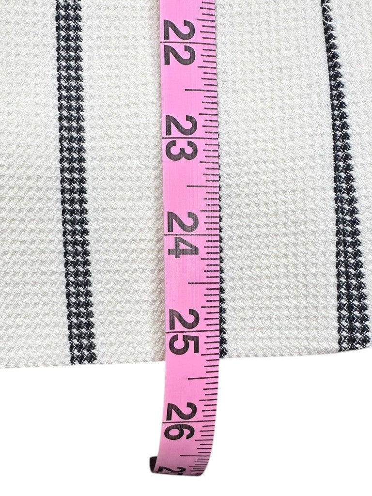 Talbots NWT White & Navy Vertical Stripe Blazer Size 8