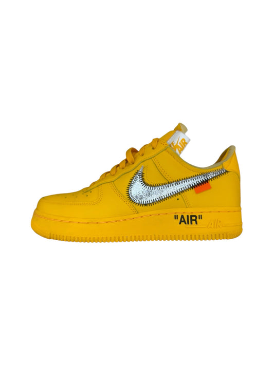Nike x OFF WHITE Yellow Air Force 1 Low Sneakers Size 7