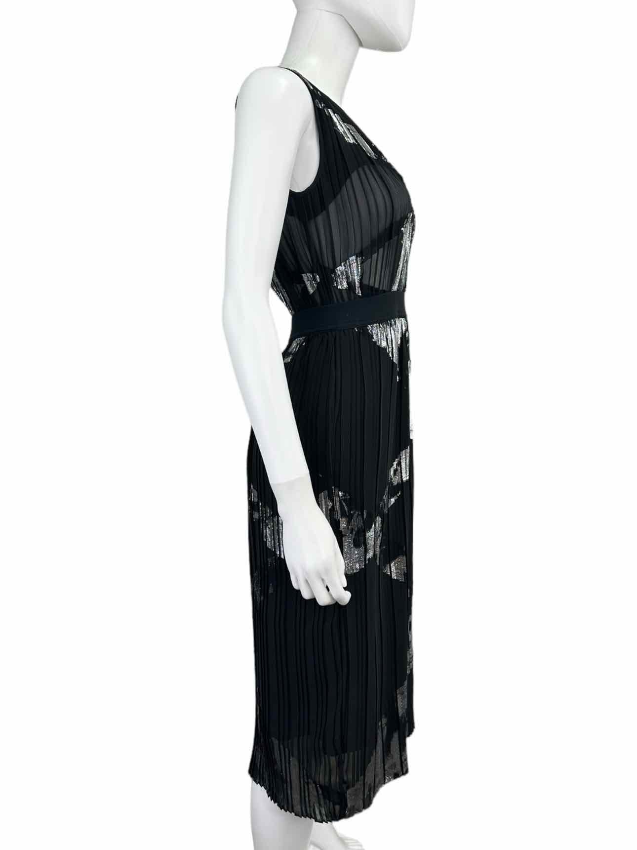 BCBGMAXAZRIA NWT Black ZARIAH Cocktail Midi Dress Size XXS