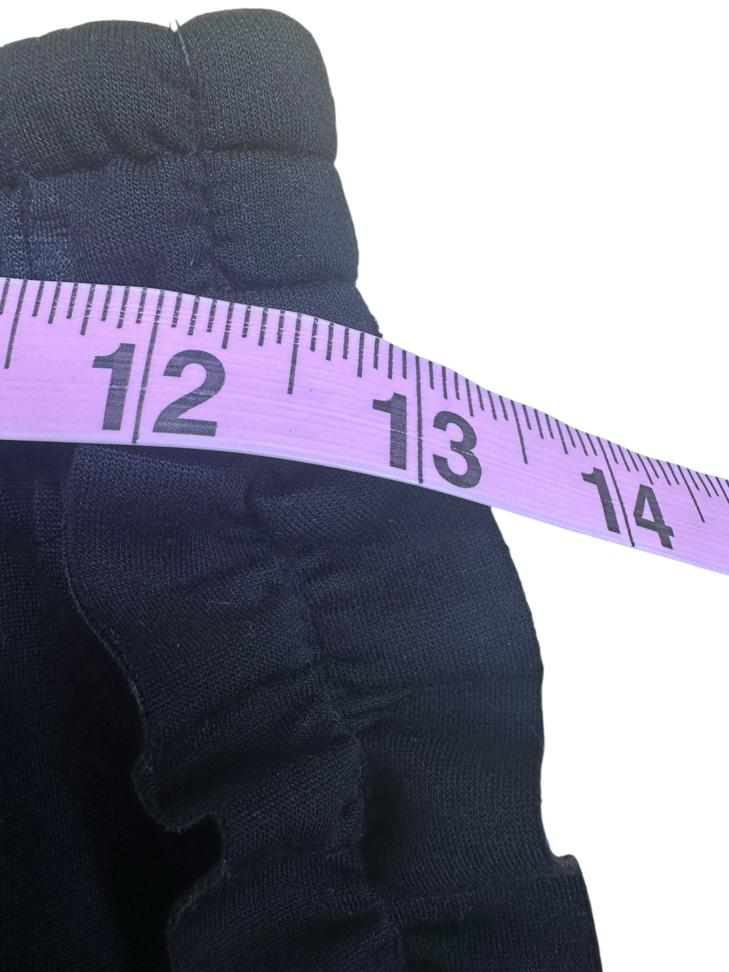 Why Dress Black Ruffle Joggers Size S