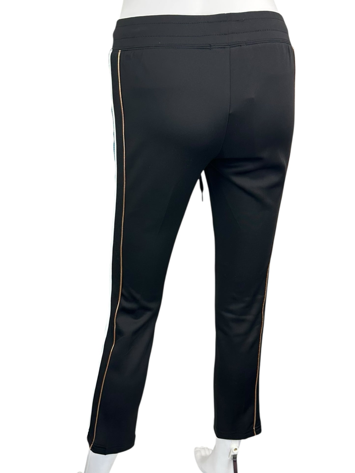 PAM&GELA Black Sequin Trim Track Pants Size S