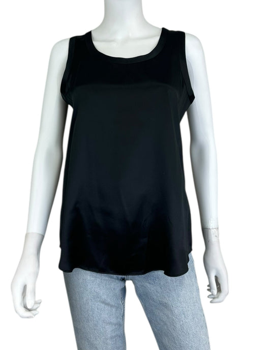 LAFAYETTE 148 NEW YORK NWT 100% Silk Black Shell Size S